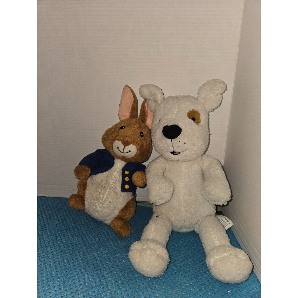 Kohl’s Cares If You Give A Dog A Donut White And Brown Plush Dog W Rabbit